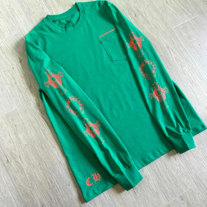 1:1 quality version Orange Triple Element On Both Arms Large Horseshoe Print On Back Long Sleeve T-Shirt 29306223
