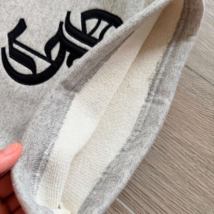 1:1 quality version Letter Patch Embroidery Grey Shorts 29306319
