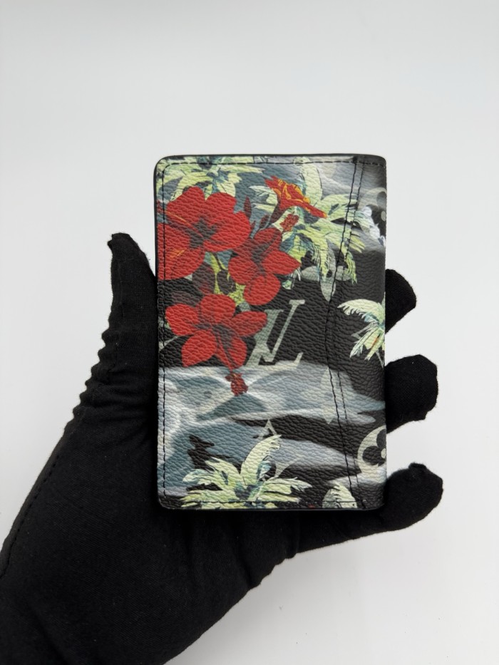 Tropical Floral Surf Print Passport Holder Artist Pattern PU Leather ID Card Document Wallet 12 colors 29306297