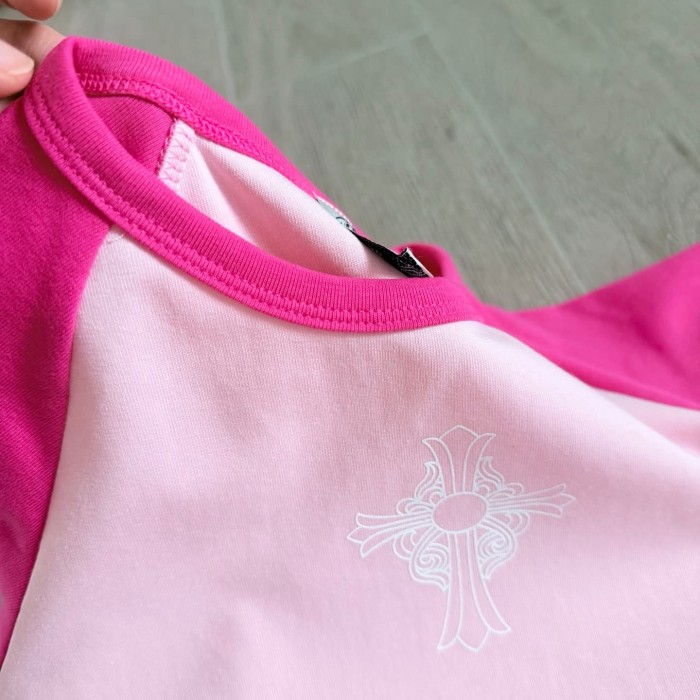 1:1 quality version Chest Cross Raglan Sleeve Sweet Hot Girl Group Style Print Tee 29306359