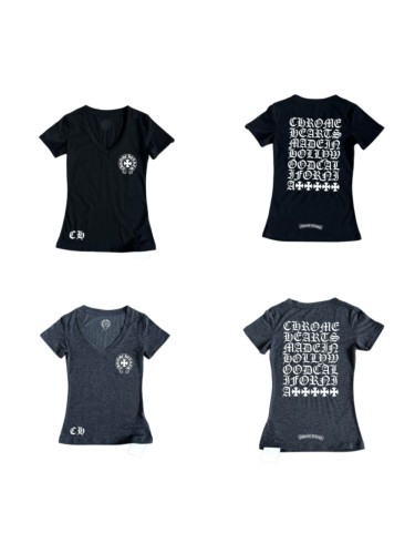 1:1 quality version Sanskrit Cross Horseshoe Neck Print Tee 2 colors for girls 29306368