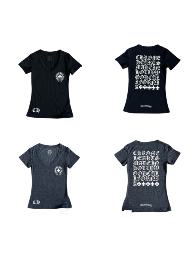 1:1 quality version Sanskrit Cross Horseshoe Neck Print Tee 2 colors for girls 29306368