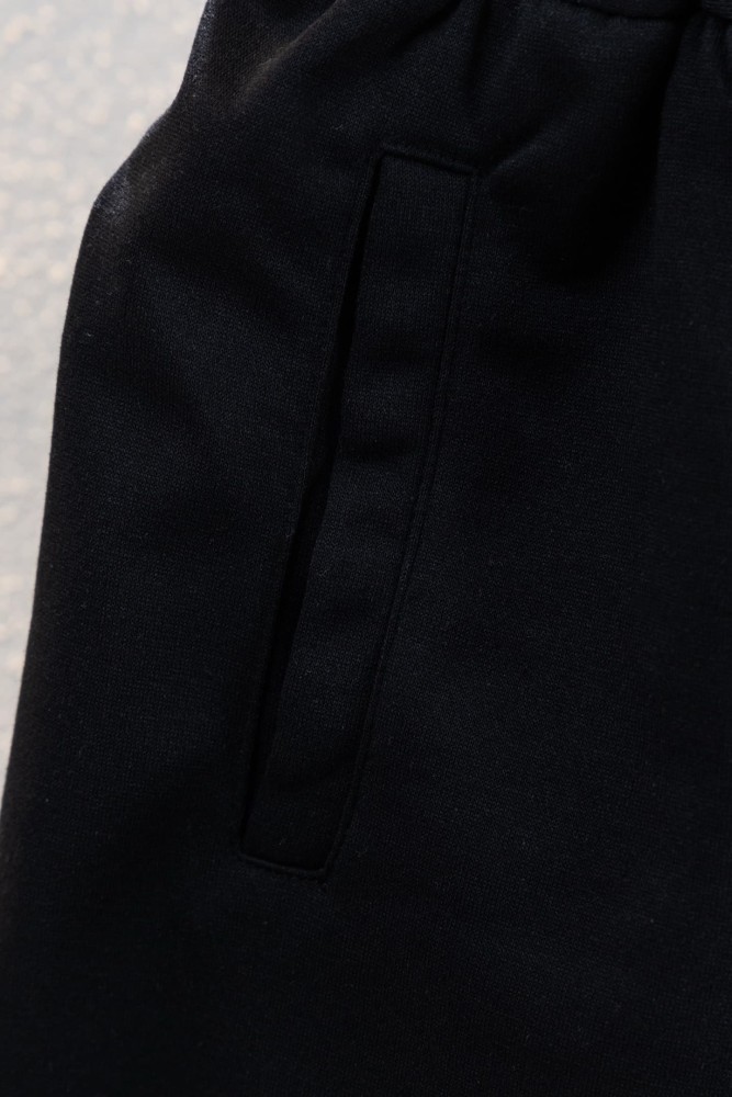Streetwear Leather Cross Patch Applique Embroidery Elastic Drawstring Baggy Sweat Shorts 2 colors 29306496