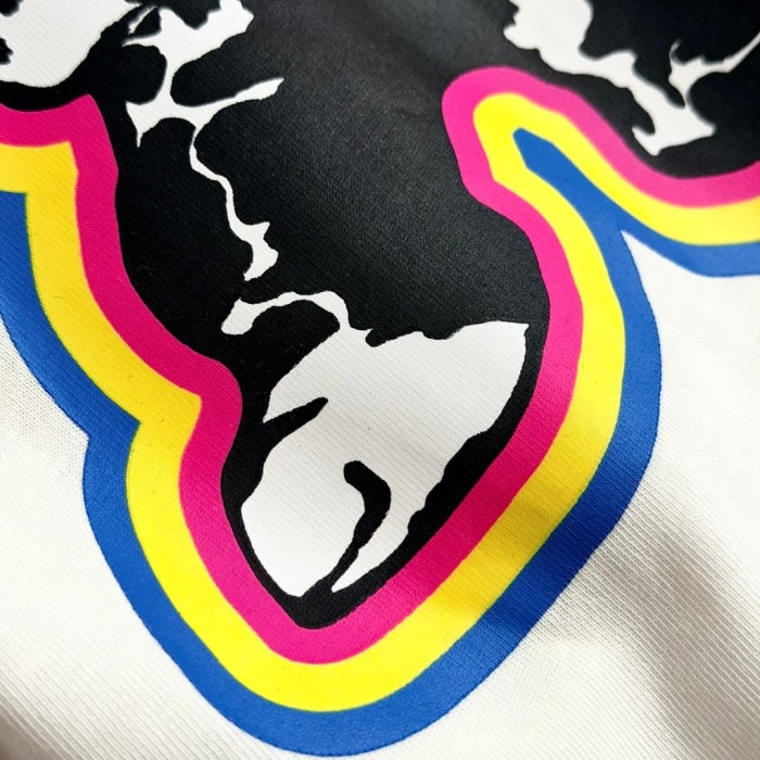 1:1 quality version Rainbow Outline Skull Print Tee 2 colors 29306208