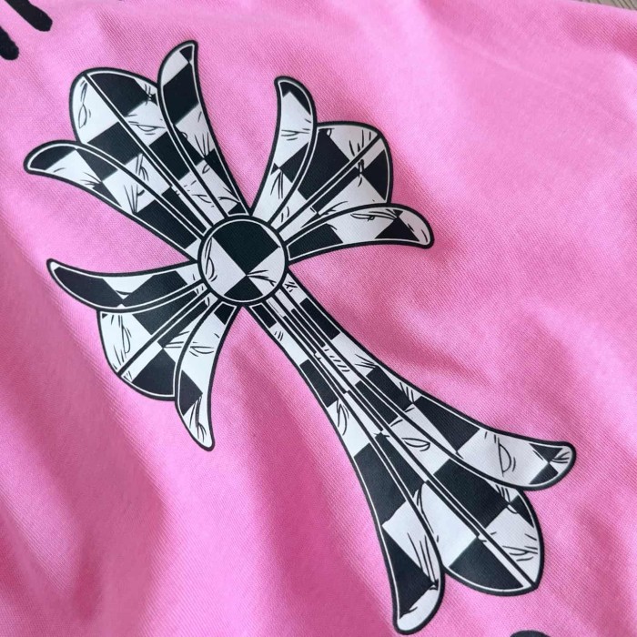 1:1 quality version Cross Football Graffiti Pink Print Tee 29306210