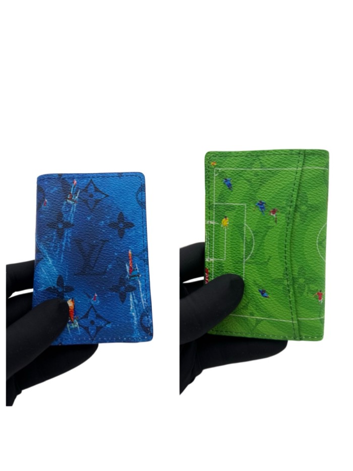 Sports Theme Printed Passport Holder Multi Slot Travel ID Card Document Wallet 2 colors 29306309