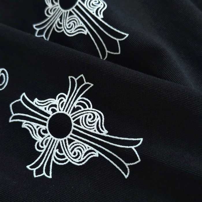 1:1 quality version Cross Sanskrit Scroll Print Long Sleeve T-Shirt 2 colors 29306222