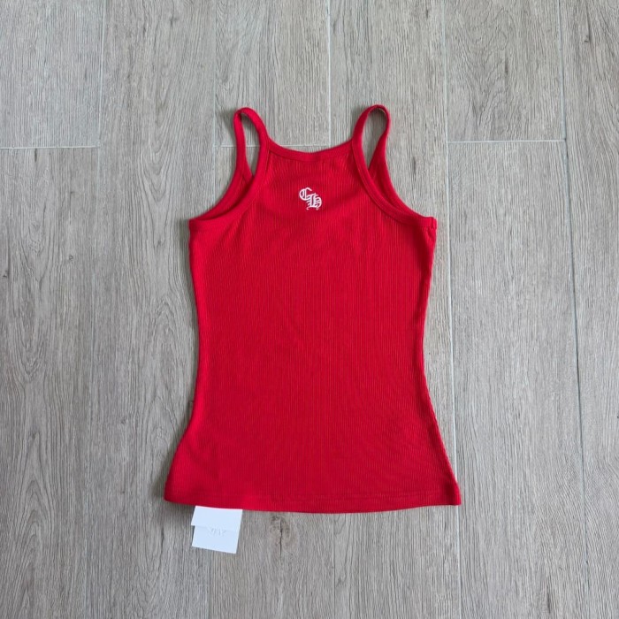 1:1 quality version Cross Flower Embroidery Knit Cami Top 3 colors 29306376