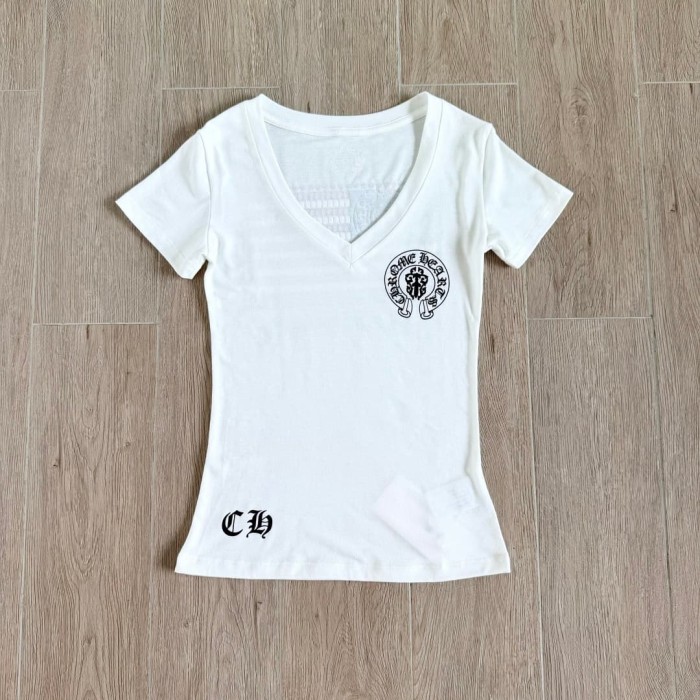 1:1 quality version Horseshoe USA Flag Neck Print Tee 2 colors for girls 29306369