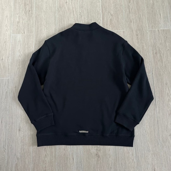 1:1 quality version Triple Cross Leather Patch Half Zip Sweatshirt 29306316