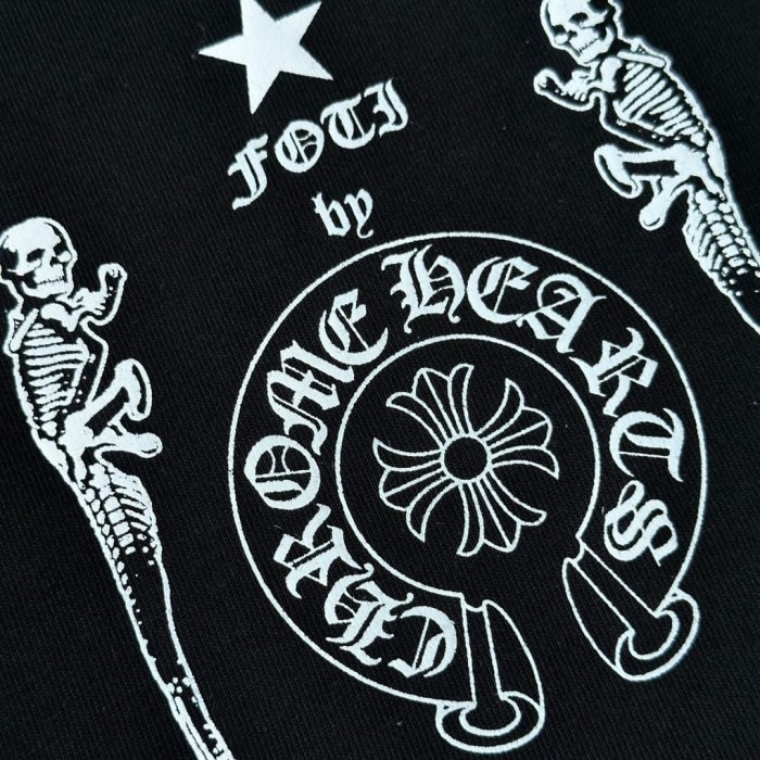 1:1 quality version Rainbow Outline Skull Print Tee 2 colors 29306208