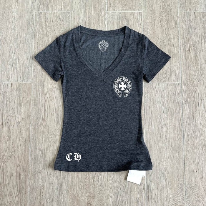1:1 quality version Sanskrit Cross Horseshoe Neck Print Tee 2 colors for girls 29306368