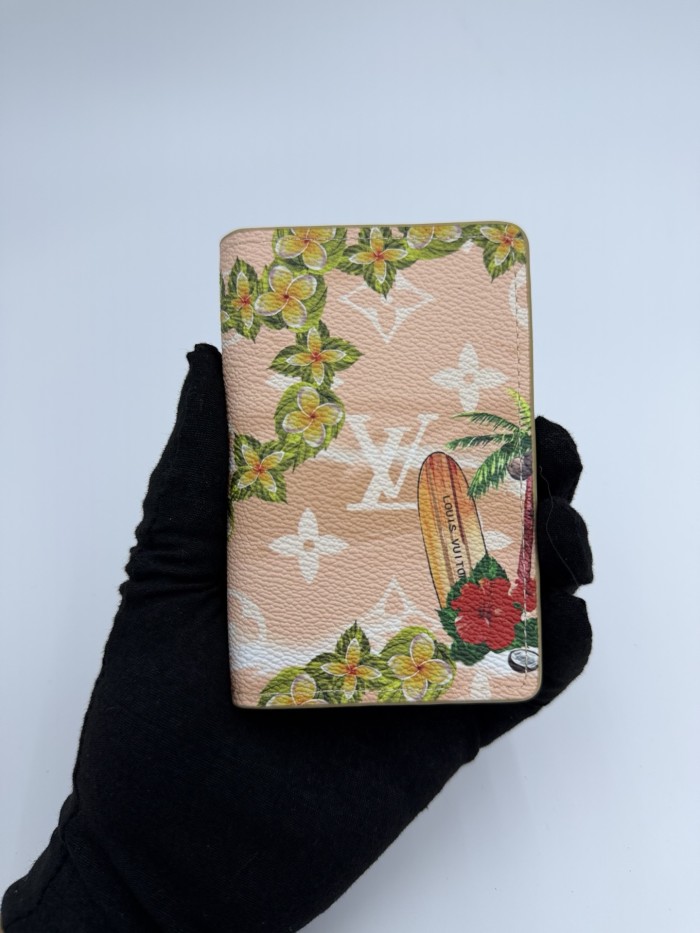 Tropical Floral Surf Print Passport Holder Artist Pattern PU Leather ID Card Document Wallet 12 colors 29306297