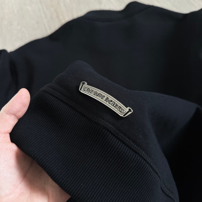 1:1 quality version Triple Cross Leather Patch Half Zip Sweatshirt 29306316