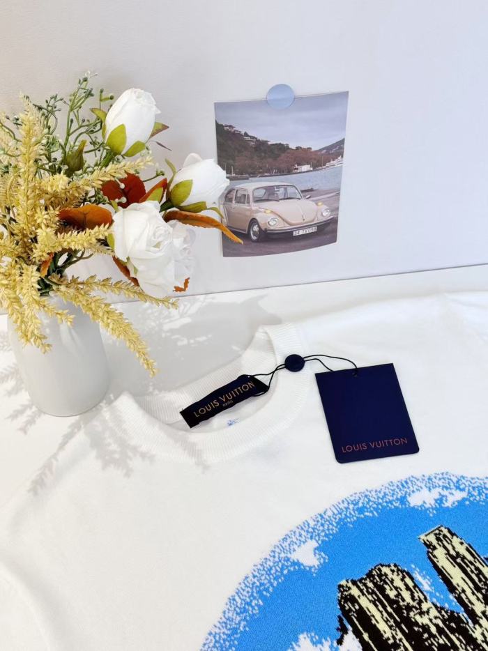 1:1 quality version Crayon Hand Drawn Landscape Print Tee 29306279