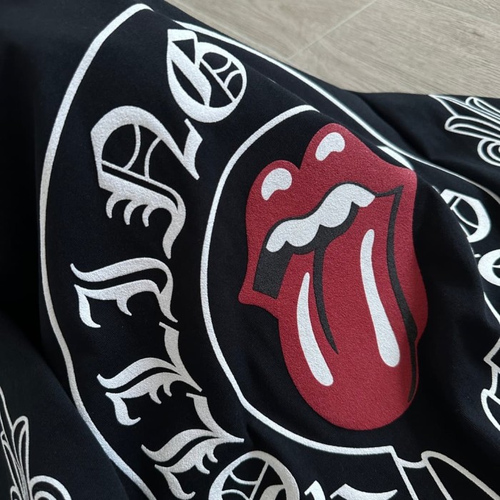 1:1 quality version Rolling Stones Collab Red Big Tongue Print Long Sleeve T-Shirt 29306216