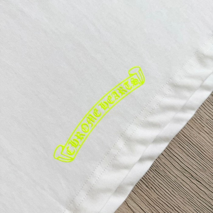 1:1 quality version Back Fluorescent Yellow-Green Horseshoe Cross Print Tee 2 colors 29306217