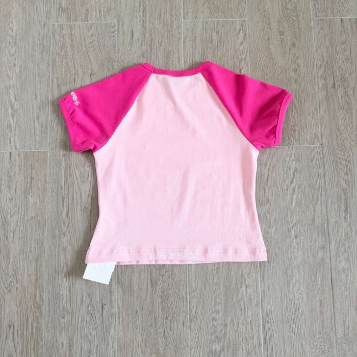 1:1 quality version Chest Cross Raglan Sleeve Sweet Hot Girl Group Style Print Tee 29306359