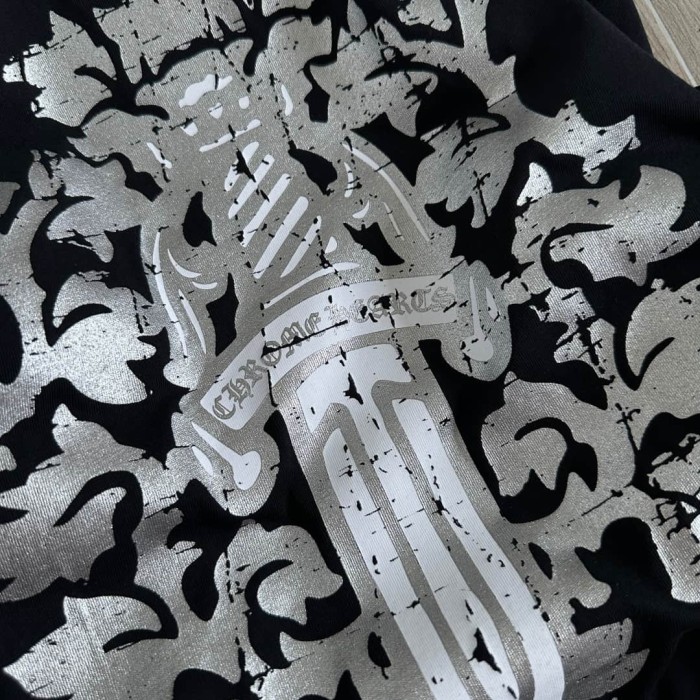 1:1 quality version Sword Vine Sanskrit Silver Foil Glitter Long Sleeve T-Shirt 2 colors 29306219