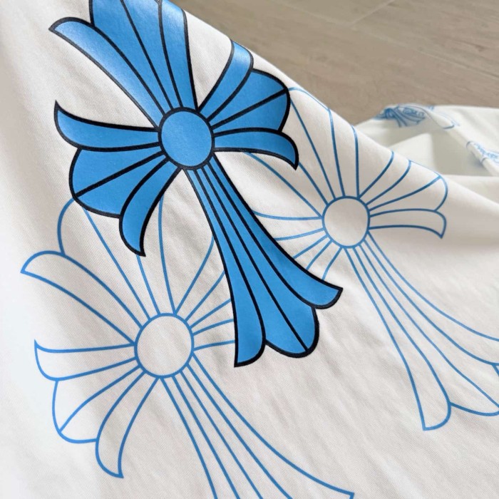 1:1 quality version Blue Triple Element On Both Arms Thirty Cross Print On Back Long Sleeve T-Shirt 2 colors 29306224