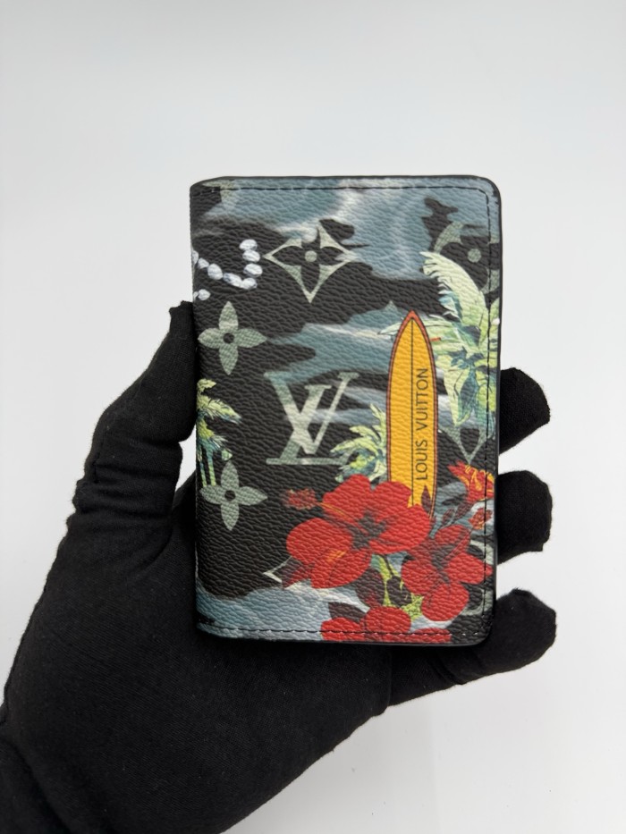 Tropical Floral Surf Print Passport Holder Artist Pattern PU Leather ID Card Document Wallet 12 colors 29306297