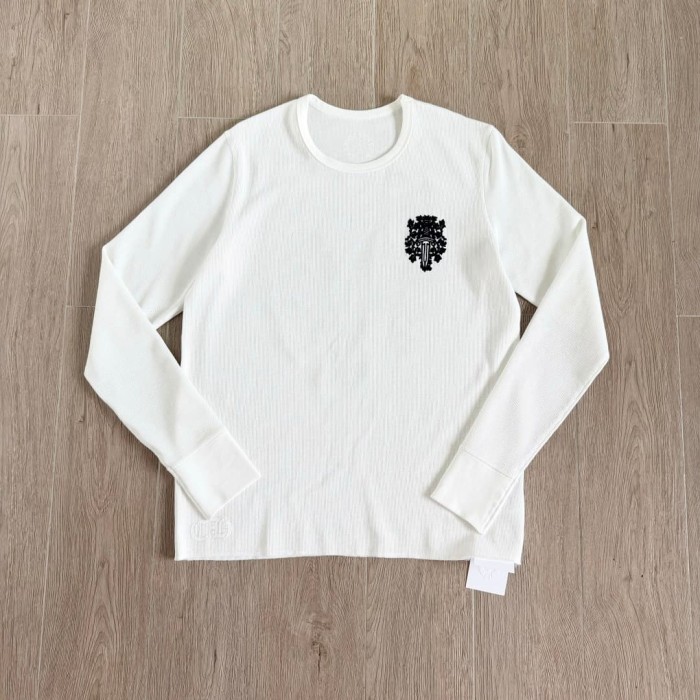 1:1 quality version Sword Vine Waffle Print Long Sleeve T-Shirt 2 colors 29306220