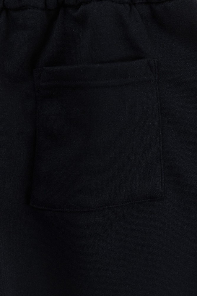 Streetwear Leather Cross Patch Applique Embroidery Elastic Drawstring Baggy Sweat Shorts 2 colors 29306496