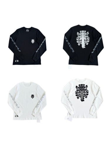 1:1 quality version Sword Vine Sanskrit Silver Foil Glitter Long Sleeve T-Shirt 2 colors 29306219