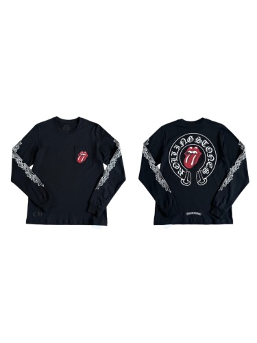 1:1 quality version Rolling Stones Collab Red Big Tongue Print Long Sleeve T-Shirt 29306216