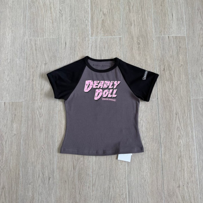 1:1 quality version Deadly Doll Raglan Sleeve Girl Group Style Print Tee 5 colors 29306360