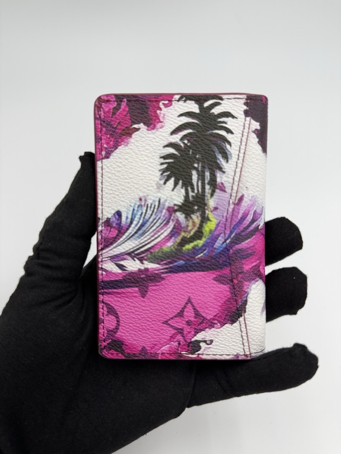 Tropical Floral Surf Print Passport Holder Artist Pattern PU Leather ID Card Document Wallet 12 colors 29306297