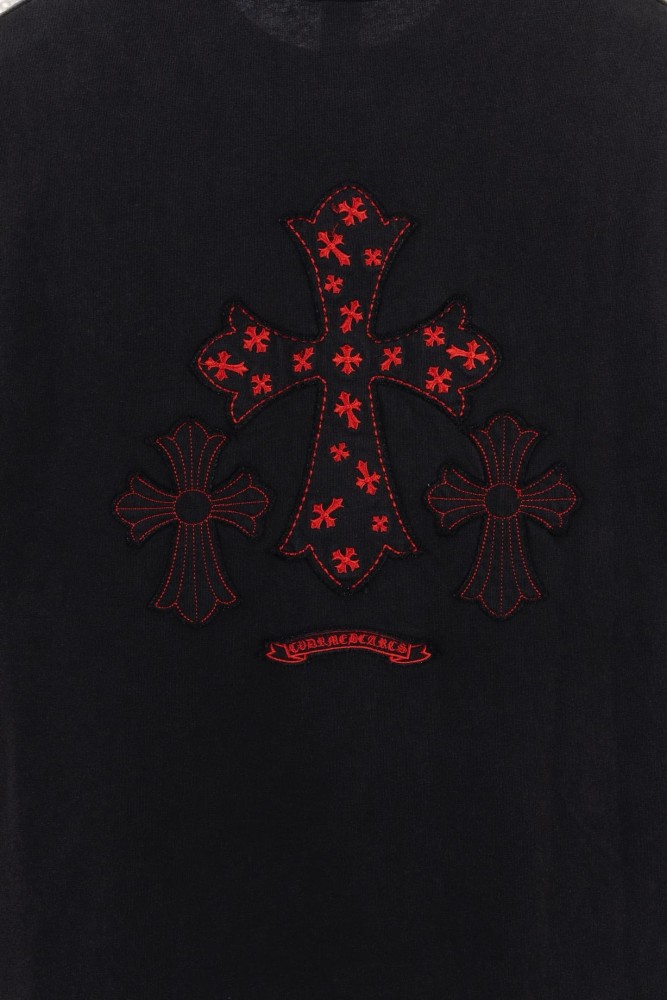 1:1 quality version Small Chest Red Cross Patch Embroidery Vintage Washed  T-shirt 2 colors 29306525