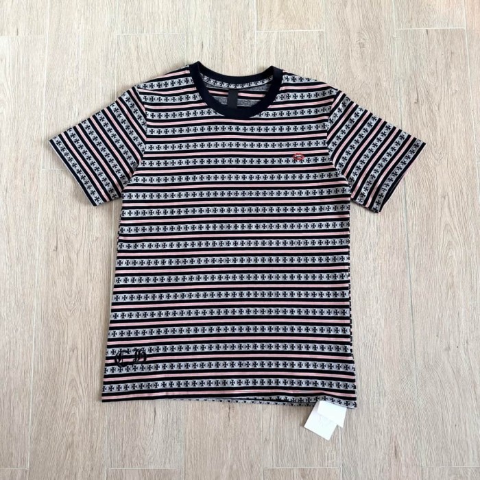 1:1 quality version Yarn-Dyed All Over Cross Floral Vine Embroidery Tee 4 colors 29306209