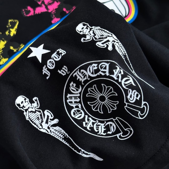 1:1 quality version Rainbow Outline Skull Print Tee 2 colors 29306208