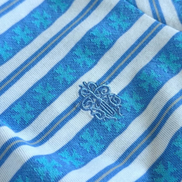 1:1 quality version Yarn-Dyed All Over Cross Floral Vine Embroidery Tee 4 colors 29306209