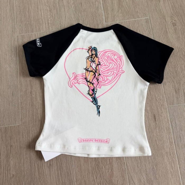 1:1 quality version Deadly Doll Raglan Sleeve Girl Group Style Print Tee 5 colors 29306360