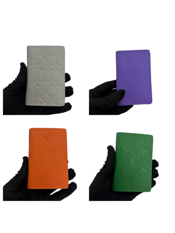 Solid Color Embossed Monogram Passport Holder Multi Slot Travel ID Card Document Wallet 5 colors 29306302