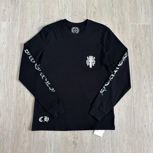 1:1 quality version Sword Vine Sanskrit Silver Foil Glitter Long Sleeve T-Shirt 2 colors 29306219