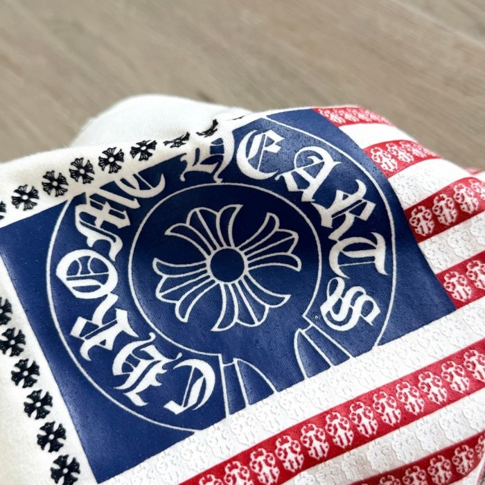 1:1 quality version Horseshoe USA Flag Neck Print Tee 2 colors for girls 29306369