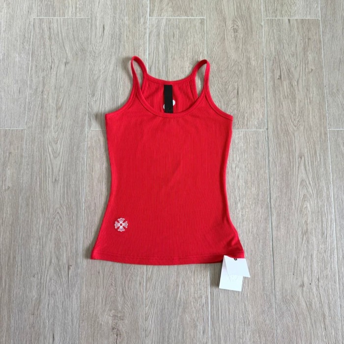 1:1 quality version Cross Flower Embroidery Knit Cami Top 3 colors 29306376