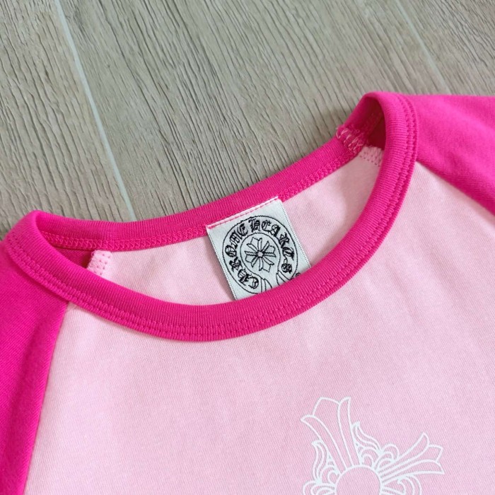 1:1 quality version Chest Cross Raglan Sleeve Sweet Hot Girl Group Style Print Tee 29306359