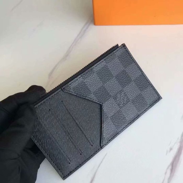 Men Vintage Checkered Card Holder Zipper Coin Pocket Multi Slots Slim Wallet Portable Business Card Case 6 colors 29306268