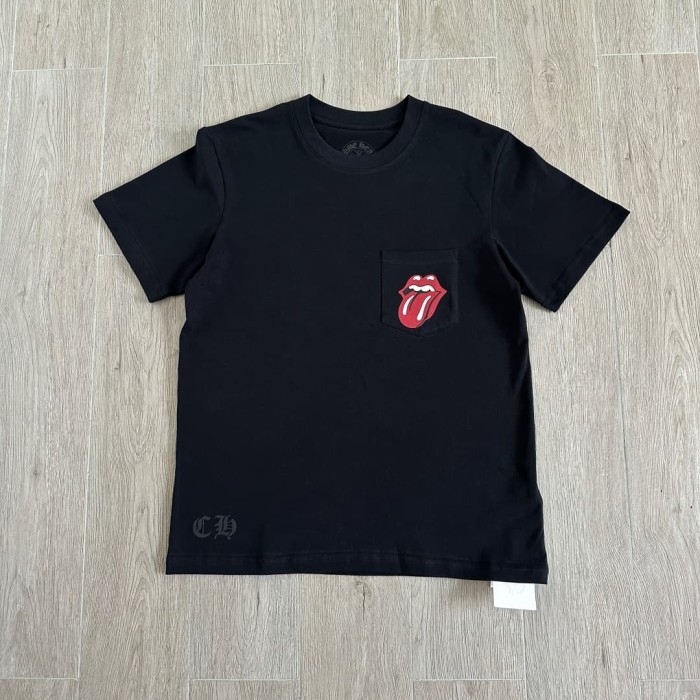 1:1 quality version Rolling Stones Collab Red Big Tongue Print Tee 29306215