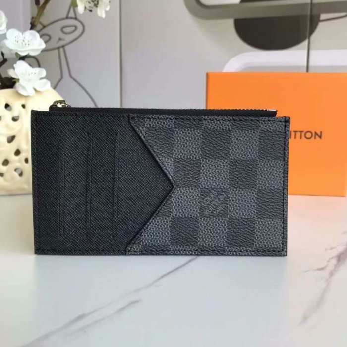 Men Vintage Checkered Card Holder Zipper Coin Pocket Multi Slots Slim Wallet Portable Business Card Case 6 colors 29306268