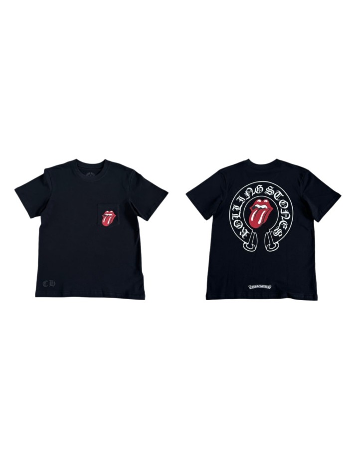 1:1 quality version Rolling Stones Collab Red Big Tongue Print Tee 29306215