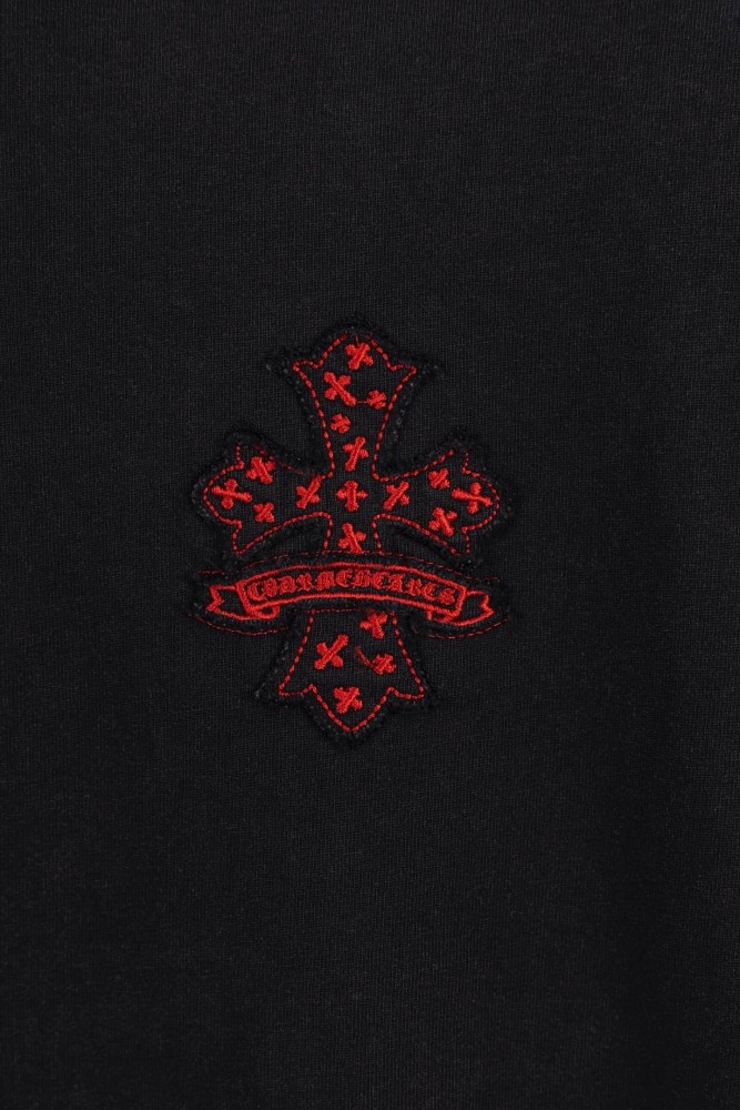 1:1 quality version Small Chest Red Cross Patch Embroidery Vintage Washed  T-shirt 2 colors 29306525