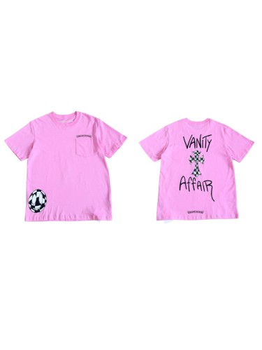 1:1 quality version Cross Football Graffiti Pink Print Tee 29306210