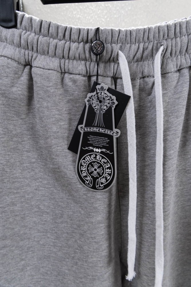Streetwear Leather Cross Patch Applique Embroidery Elastic Drawstring Baggy Sweat Shorts 2 colors 29306496