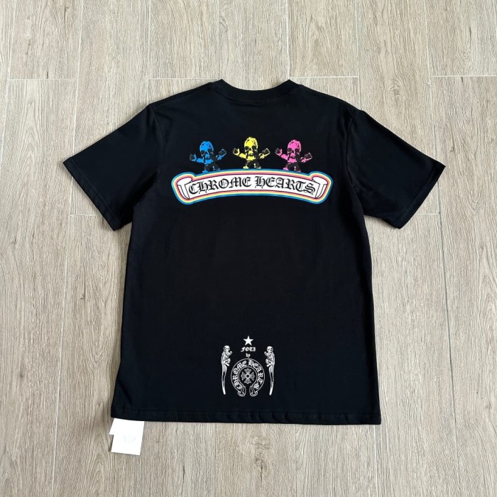1:1 quality version Rainbow Outline Skull Print Tee 2 colors 29306208