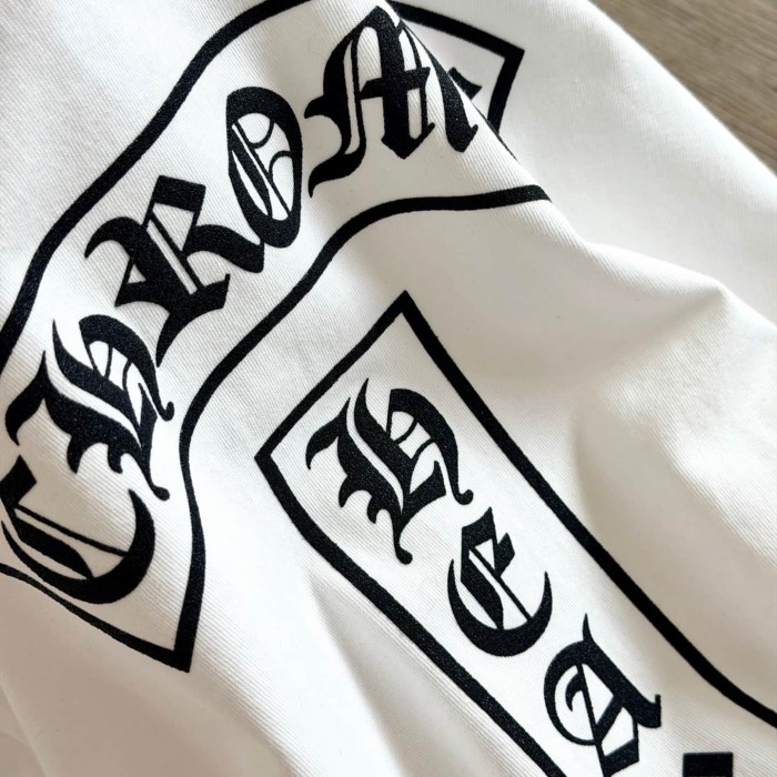 1:1 quality version Cross Sanskrit Scroll Print Long Sleeve T-Shirt 2 colors 29306222